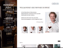 Tablet Screenshot of monsieurpiper.de